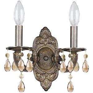 Paris Market - Two Light Wall Sconce in Classic Style - 10 Inches Wide by 9.5 Inches High
