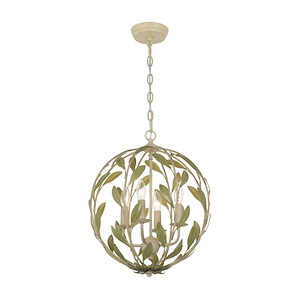Broche - 4 Light Chandelier-18.75 Inch Tall and 16 Inch Wide - 1394821