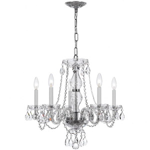 Crystal - Five Light Chandelier in Classic Style - 21 Inches Wide by 22 Inches High