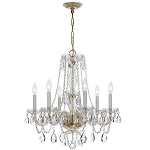 Crystal - Six Light Chandelier in Classic Style - 23 Inches Wide by 25 Inches High - 1083661