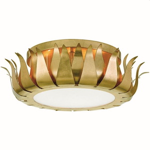 Broche - Three Light Flush Mount in Timeless Style - 16 Inches Wide by 5.5 Inches High - 1083662