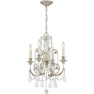 Regis - Four Light Mini Chandelier in Classic Style - 17.5 Inches Wide by 25 Inches High - 406542