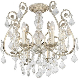 Regis - 6 Light Semi-Flush Mount In Classic Style - 20 Inches Wide By 20 Inches High
