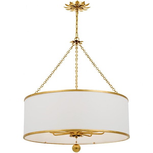 Broche - Eight Light Chandelier in Classic Style - 29 Inches Wide by 33.5 Inches High