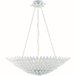 Broche - Eight Light Large Chandelier in Traditional and Contemporary Style - 30 Inches Wide by 7 Inches High - 430231