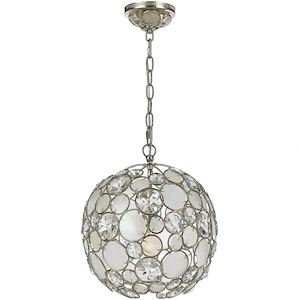 Palla - One Light Mini Chandelier In Timeless Style - 13 Inches Wide By 14 Inches High