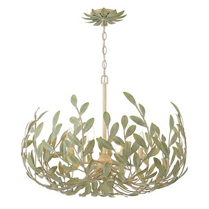 Broche - 6 Light Chandelier-19 Inch Tall and 27 Inch Wide - 1366119