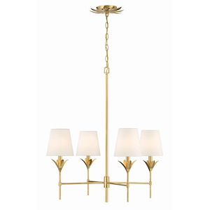 Broche - 4 Light Chandelier In Traditional Style-28 Inches Tall and 28 Inches Wide - 1295922