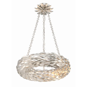 Broche - 21W 6 LED Chandelier-3.75 Inches Tall and 18 Inches Wide