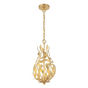 Broche - 3 Light Chandelier-17.25 Inch Tall and 9 Inch Wide - 1394924
