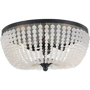 Rylee - Four Light Flush Mount in Classic Style - 18.5 Inches Wide by 7.5 Inches High