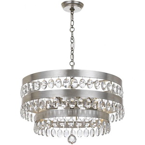 Perla - Five Light Chandelier in Classic Style - 22 Inches Wide by 14.25 Inches High
