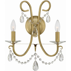 Othello - Two Light Wall Sconce in Classic Style - 14 Inches Wide by 16 Inches High - 1083701
