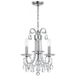 Othello - Three Light Mini Chandelier in Classic Style - 13 Inches Wide by 15.5 Inches High - 589340