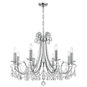 Othello - Eight Light Chandelier in Traditional and Contemporary Style - 31 Inches Wide by 24.5 Inches High - 532053