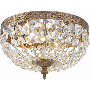 Richmond - Two Light Flush Mount in Classic Style - 10 Inches Wide by 7 Inches High