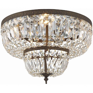 Richmond - Four Light Flush Mount in Classic Style - 18 Inches Wide by 11 Inches High
