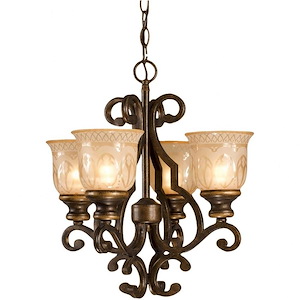 Norwalk - Four Light Mini Chandelier In Traditional And Contemporary Style - 16 Inches Wide By 16.5 Inches High