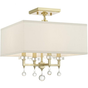 Paxton - Four Light Flush Mount in Classic Style - 16 Inches Wide by 16 Inches High - 430190
