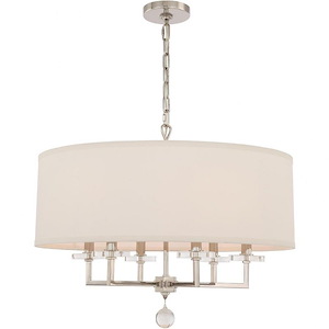 Paxton - Six Light Chandelier in Classic Style - 25.6 Inches Wide by 21 Inches High