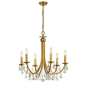 Bridgehampton - 6 Light Chandelier in Classic Style - 26 Inches Wide by 26 Inches High - 931518