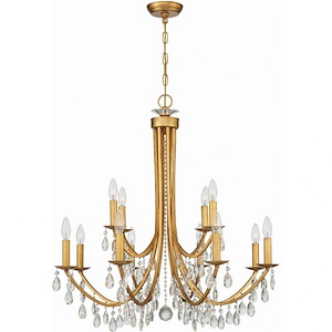 Bridgehampton - 12 Light Chandelier in Timeless Style - 32 Inches Wide by 30.75 Inches High