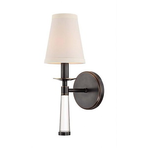 Baxter - One Light Wall Sconce in Timeless Style - 5 Inches Wide by 15 Inches High - 1267375