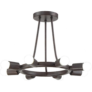 Dakota - 8 Light Flush Mount in Traditional and Contemporary Style - 15 Inches Wide by 12 Inches High