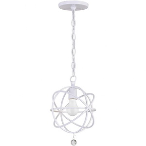 Solaris - One Light Pendant Light in Traditional and Contemporary Style - 9 Inches Wide by 14 Inches High