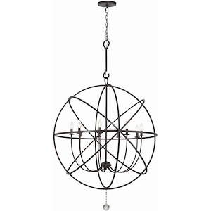 Solaris - Nine Light Chandelier in Traditional and Contemporary Style - 40 Inches Wide by 50 Inches High - 406820