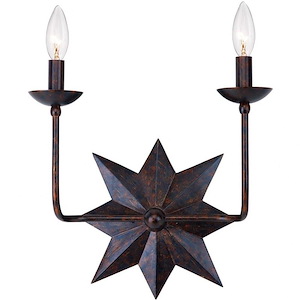 Astro - Two Light Sconce In Classic Style - 13 Inches Wide By 15.25 Inches High
