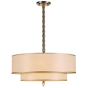 Luxo - Five Light Chandelier in Traditional and Contemporary Style - 26 Inches Wide by 22 Inches High - 406898