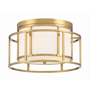 Hulton - 2 Light Flush Mount-9 Inches Tall and 15 Inches Wide - 1119031