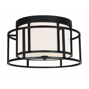 Hulton - Two Light Flush Mount In Classic Style - 15 Inches Wide By 9.25 Inches High