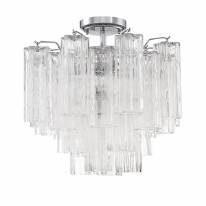 Addis - 4 Light Flush Mount In Geometric Style-13.75 Inches Tall and 17.75 Inches Wide