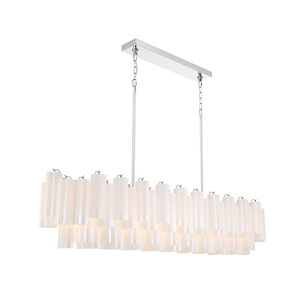 Addis - 16 Light Linear Chandelier-13.5 Inch Tall and 65 Inch Wide - 1431373