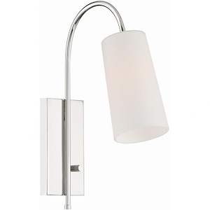 Alexa - 1 Light Wall Mount In Transitional Style-18.5 Inches Tall and 5 Inches Wide
