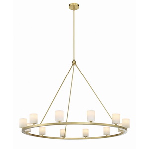 Aragon - 42W 12 LED Chandelier-36 Inches Tall and 46.75 Inches Wide