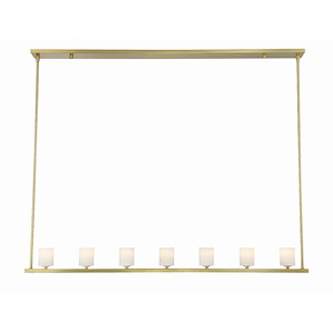 Aragon - 24.5W 7 LED Chandelier-6.75 Inches Tall and 56 Inches Wide