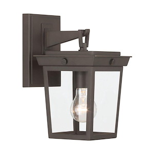 Belmont - 1 Light Outdoor Wall Sconce-11.25 Inch Tall and 6.5 Inch Wide - 1394830