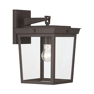 Belmont - 1 Light Outdoor Wall Sconce-14 Inch Tall and 9.5 Inch Wide - 1394814