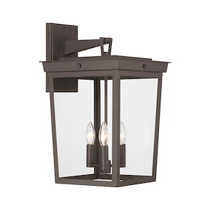 Belmont - 3 Light Outdoor Wall Sconce-20 Inch Tall and 12 Inch Wide - 1394928