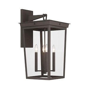 Belmont - 4 Light Outdoor Wall Sconce-26 Inch Tall and 14 Inch Wide - 1394844