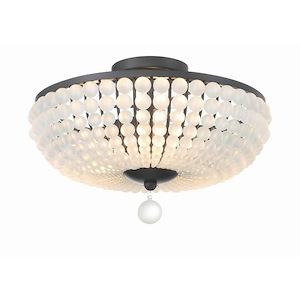 Bella - 3 Light Flush Mount-10.25 Inches Tall and 15.75 Inches Wide