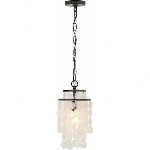 Brielle - One Light Mini Chandelier in Timeless Style - 7 Inches Wide by 14.5 Inches High