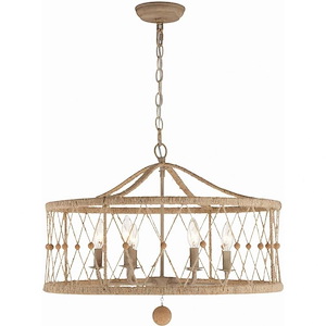 Brixton - 6 Light Chandelier In Timeless Style - 24 Inches Wide By 18.5 Inches High