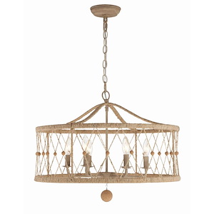 Brixton - 6 Light Chandelier In Timeless Style - 24 Inches Wide By 18.5 Inches High