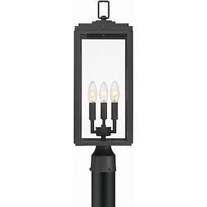 Byron - 3 Light Outdoor Post Lantern-22.25 Inches Tall and 7.5 Inches Wide - 1279545