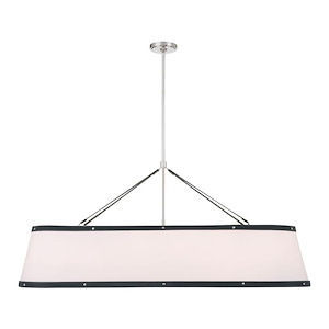 Callahan - 6 Light Linear Chandelier-21.75 Inch Tall and 47.5 Inch Wide - 1394815