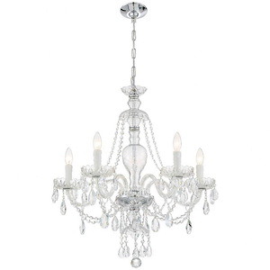Candace - 5 Light Chandelier in Minimalist Style - 25 Inches Wide by 28 Inches High